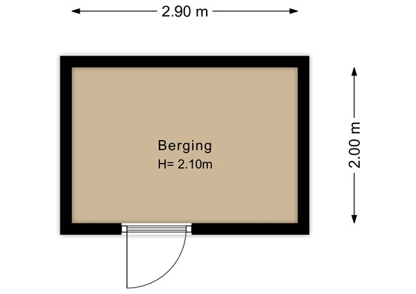 Floorplan - Bosruiterweg 25-12, 3897 LV Zeewolde